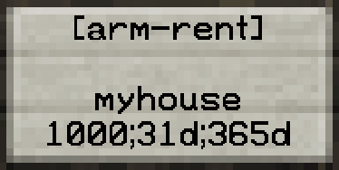 Rent Sign Example